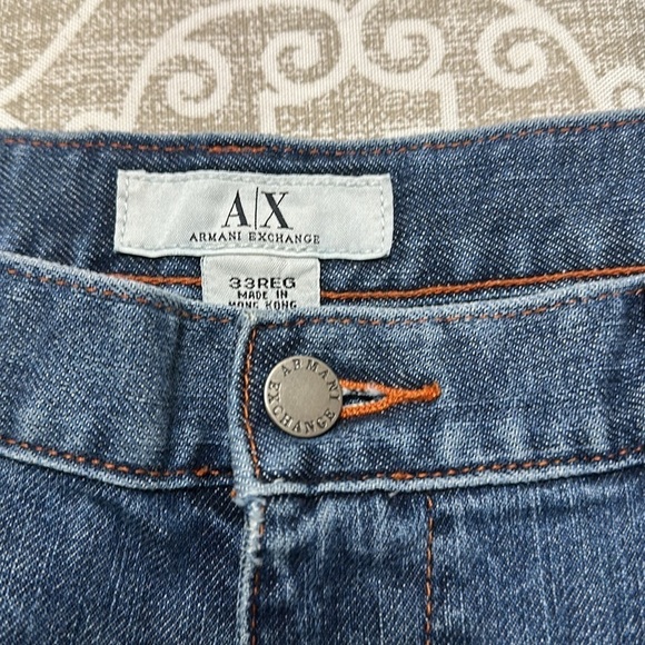 mens armani exchange sz 33 reg jeans new. 33x32 - Picture 2 of 6
